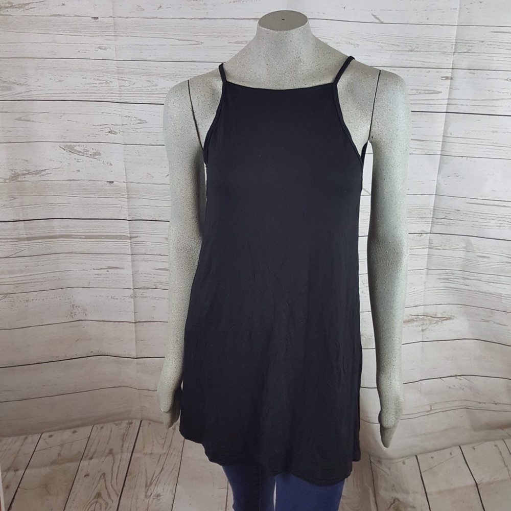 Angie Black Womens Strappy Back Stretch Knit Dress
